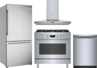 4 Piece Package Includes Refrigerator, Range, Hood And Dishwasher