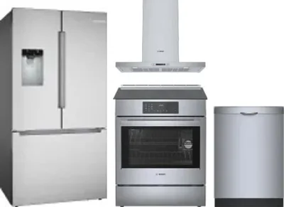 4 Piece Package Includes Refrigerator, Range, Hood And Dishwasher