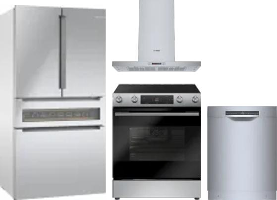 4 Piece Package Includes Refrigerator, Range, Hood And Dishwasher