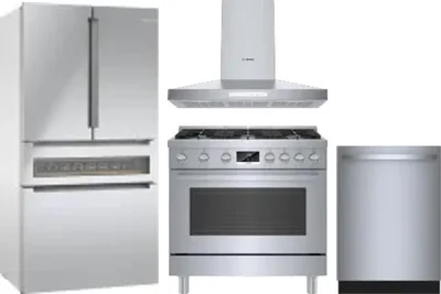 4 Piece Package Includes Refrigerator, Range, Hood And Dishwasher