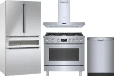 4 Piece Package Includes Refrigerator, Range, Hood And Dishwasher