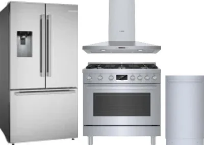 4 Piece Package Includes Refrigerator, Range, Hood And Dishwasher