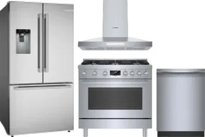 4 Piece Package Includes Refrigerator, Range, Hood And Dishwasher