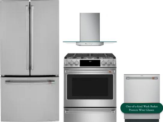 4 Piece Package Includes Refrigerator, Range, Hood And Dishwasher