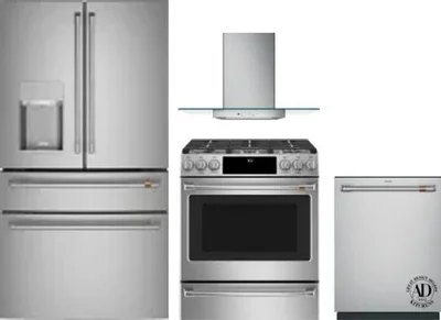 4 Piece Package Includes Refrigerator, Range, Hood And Dishwasher