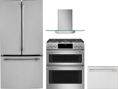 4 Piece Package Includes Refrigerator, Range, Hood And Dishwasher
