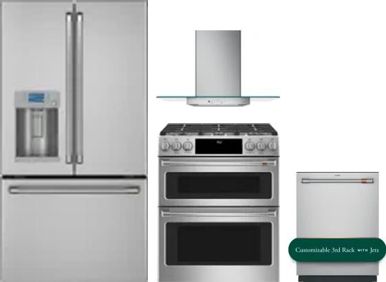 4 Piece Package Includes Refrigerator, Range, Hood And Dishwasher