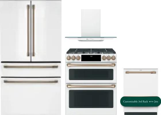 4 Piece Package Includes Refrigerator, Range, Hood And Dishwasher