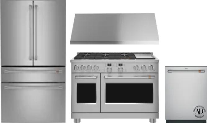 4 Piece Package Includes Refrigerator, Range, Hood And Dishwasher