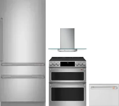4 Piece Package Includes Refrigerator, Range, Hood And Dishwasher