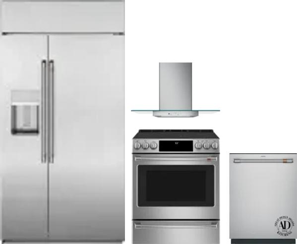 4 Piece Package Includes Refrigerator, Range, Hood And Dishwasher