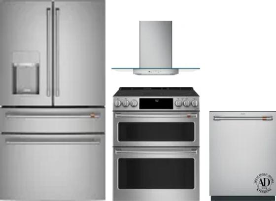 4 Piece Package Includes Refrigerator, Range, Hood And Dishwasher