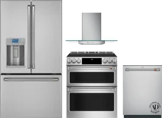 4 Piece Package Includes Refrigerator, Range, Hood And Dishwasher