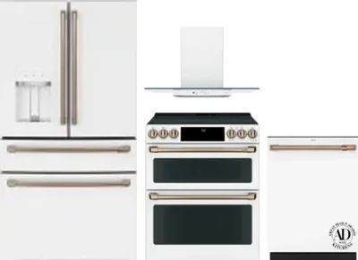 4 Piece Package Includes Refrigerator, Range, Hood And Dishwasher