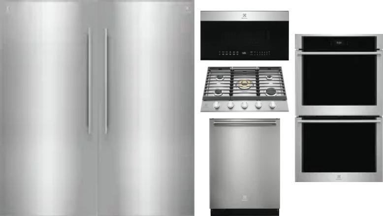 6 Piece Package Includes Refrigerator, Freezer, Cooktop, Wall Oven, Microwave And Dishwasher