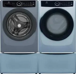 Side by Side Washer & Dryer Set on Pedestals