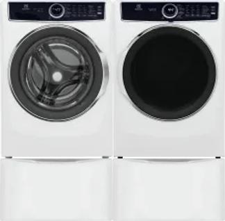 Side by Side Washer & Dryer Set on Pedestals