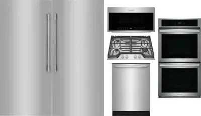 6 Piece Package Includes Refrigerator, Freezer, Cooktop, Wall Oven, Microwave And Dishwasher