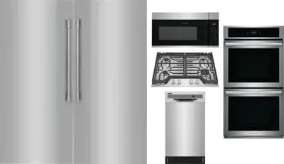 6 Piece Package Includes Refrigerator, Freezer, Cooktop, Wall Oven, Microwave And Dishwasher