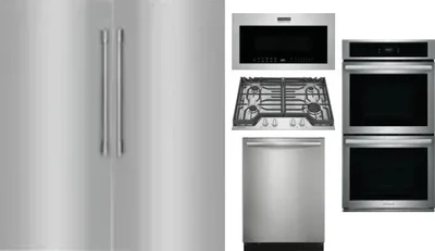 6 Piece Package Includes Refrigerator, Freezer, Cooktop, Wall Oven, Microwave And Dishwasher
