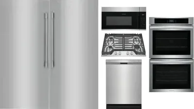 6 Piece Package Includes Refrigerator, Freezer, Cooktop, Wall Oven, Microwave And Dishwasher