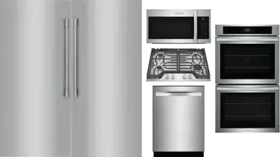 6 Piece Package Includes Refrigerator, Freezer, Cooktop, Wall Oven, Microwave And Dishwasher