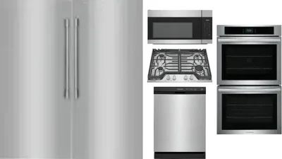 6 Piece Package Includes Refrigerator, Freezer, Cooktop, Wall Oven, Microwave And Dishwasher
