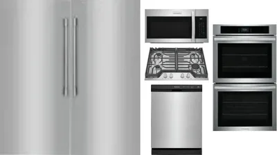6 Piece Package Includes Refrigerator, Freezer, Cooktop, Wall Oven, Microwave And Dishwasher