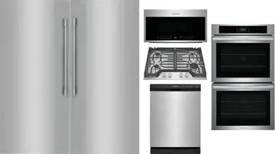 6 Piece Package Includes Refrigerator, Freezer, Cooktop, Wall Oven, Microwave And Dishwasher