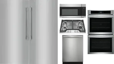 6 Piece Package Includes Refrigerator, Freezer, Cooktop, Wall Oven, Microwave And Dishwasher