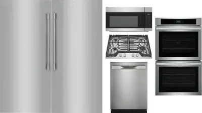 6 Piece Package Includes Refrigerator, Freezer, Cooktop, Wall Oven, Microwave And Dishwasher