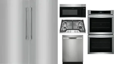 6 Piece Package Includes Refrigerator, Freezer, Cooktop, Wall Oven, Microwave And Dishwasher