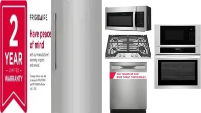 6 Piece Package Includes Refrigerator, Freezer, Cooktop, Wall Oven, Microwave And Dishwasher