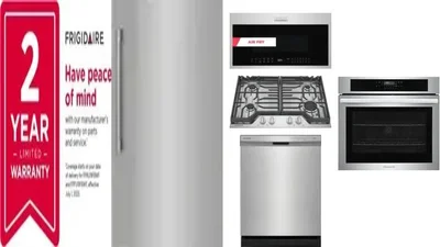 6 Piece Package Includes Refrigerator, Freezer, Cooktop, Wall Oven, Microwave And Dishwasher
