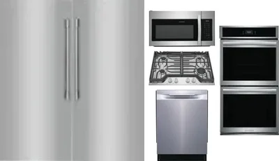 6 Piece Package Includes Refrigerator, Freezer, Cooktop, Wall Oven, Microwave And Dishwasher