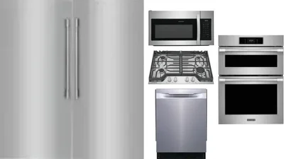6 Piece Package Includes Refrigerator, Freezer, Cooktop, Wall Oven, Microwave And Dishwasher
