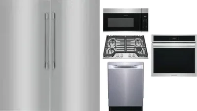 6 Piece Package Includes Refrigerator, Freezer, Cooktop, Wall Oven, Microwave And Dishwasher