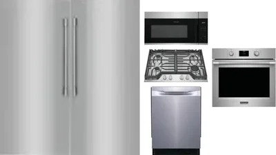 6 Piece Package Includes Refrigerator, Freezer, Cooktop, Wall Oven, Microwave And Dishwasher