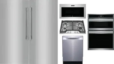 6 Piece Package Includes Refrigerator, Freezer, Cooktop, Wall Oven, Microwave And Dishwasher