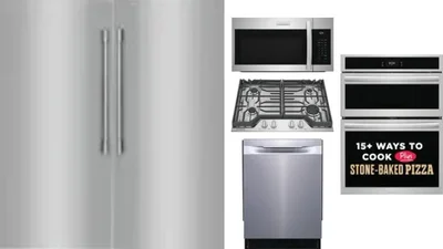 6 Piece Package Includes Refrigerator, Freezer, Cooktop, Wall Oven, Microwave And Dishwasher