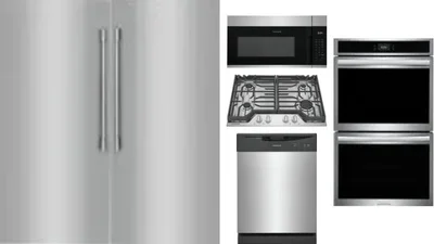 6 Piece Package Includes Refrigerator, Freezer, Cooktop, Wall Oven, Microwave And Dishwasher