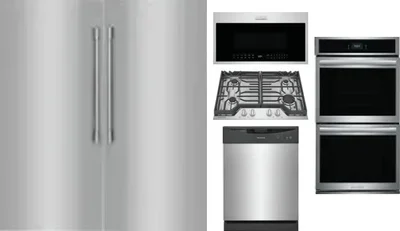 6 Piece Package Includes Refrigerator, Freezer, Cooktop, Wall Oven, Microwave And Dishwasher