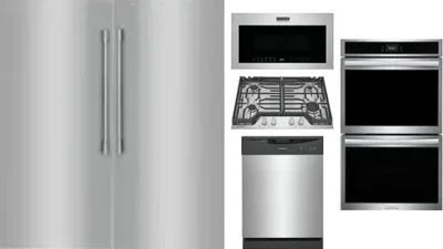 6 Piece Package Includes Refrigerator, Freezer, Cooktop, Wall Oven, Microwave And Dishwasher
