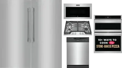 6 Piece Package Includes Refrigerator, Freezer, Cooktop, Wall Oven, Microwave And Dishwasher