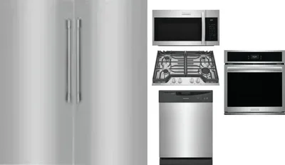 6 Piece Package Includes Refrigerator, Freezer, Cooktop, Wall Oven, Microwave And Dishwasher