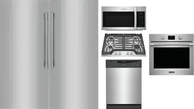 6 Piece Package Includes Refrigerator, Freezer, Cooktop, Wall Oven, Microwave And Dishwasher