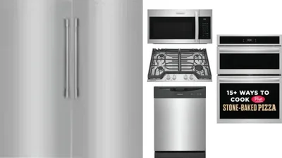 6 Piece Package Includes Refrigerator, Freezer, Cooktop, Wall Oven, Microwave And Dishwasher