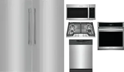 6 Piece Package Includes Refrigerator, Freezer, Cooktop, Wall Oven, Microwave And Dishwasher