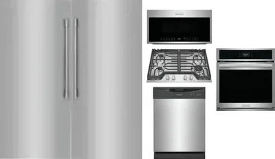 6 Piece Package Includes Refrigerator, Freezer, Cooktop, Wall Oven, Microwave And Dishwasher
