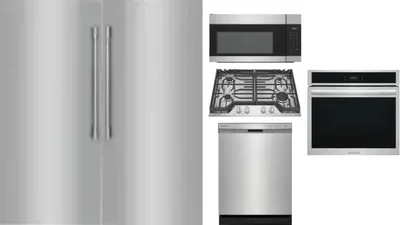 6 Piece Package Includes Refrigerator, Freezer, Cooktop, Wall Oven, Microwave And Dishwasher